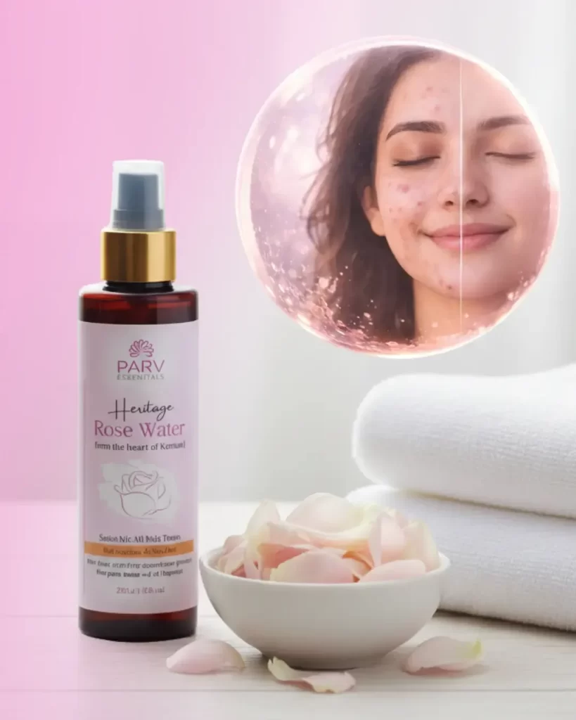 benefits of rose water for pimples