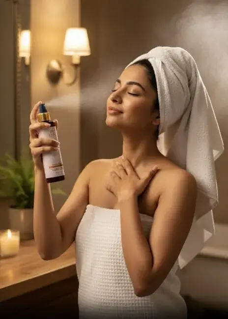 Rose water spray for face